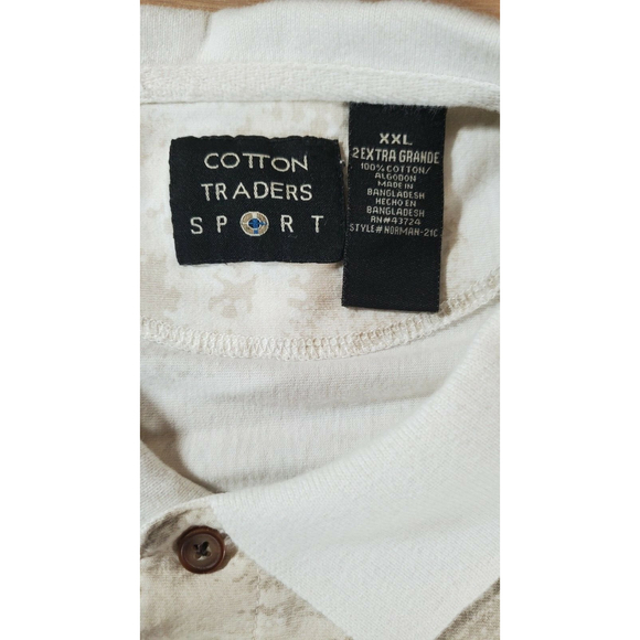 Cotton Traders Allover Patriotic Military Mens Polo Shirt All Over Print USA XXL - Picture 5 of 7